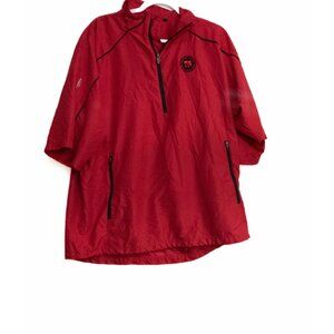 Red Windbreaker Jacket Southeast Alaska Regional Health Center Logo